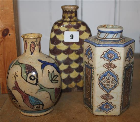 3 items of Persian pottery
